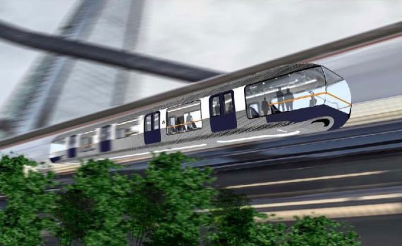 Le monorail suspendu de la COOP MGV